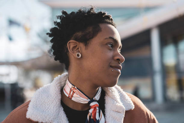 A portrait of a transgender person in the arts district area of Downtown Las Vegas, NV
